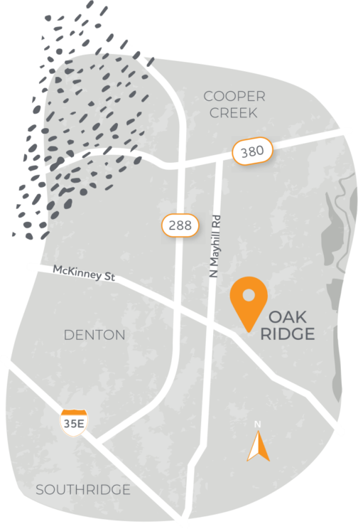 Oak Ridge area map