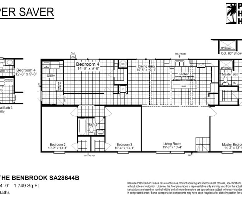the benbrook sa28644b floor plans