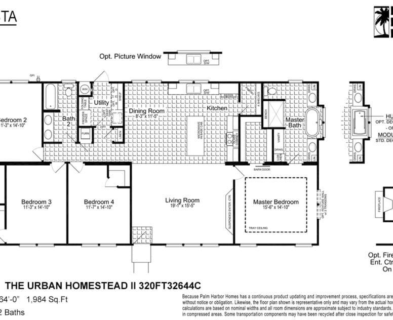 the urban homestead ii 320ft32644c floor plans