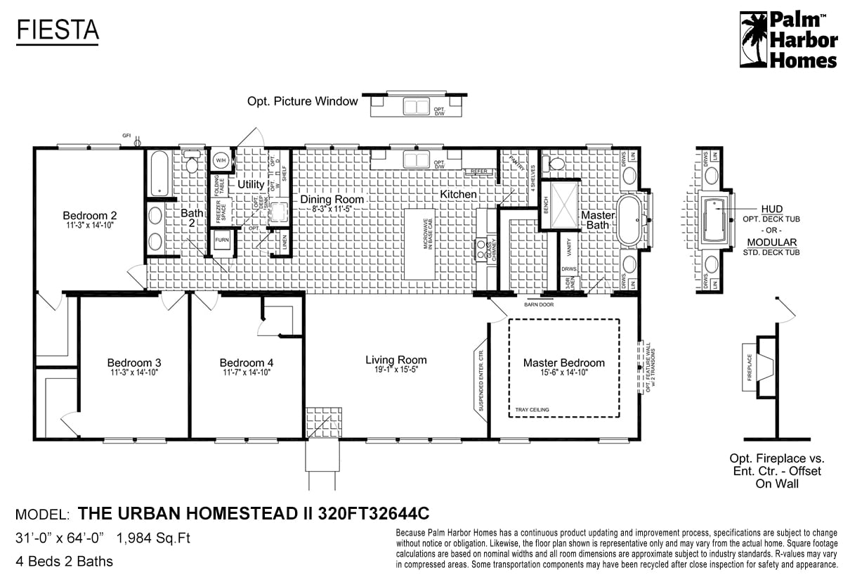 the urban homestead ii 320ft32644c floor plans
