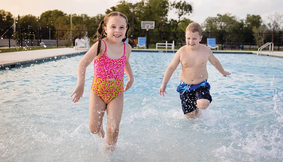 Kids at the pool