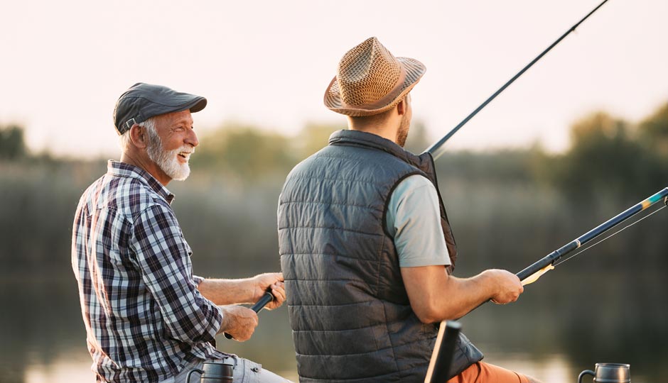 men fishing