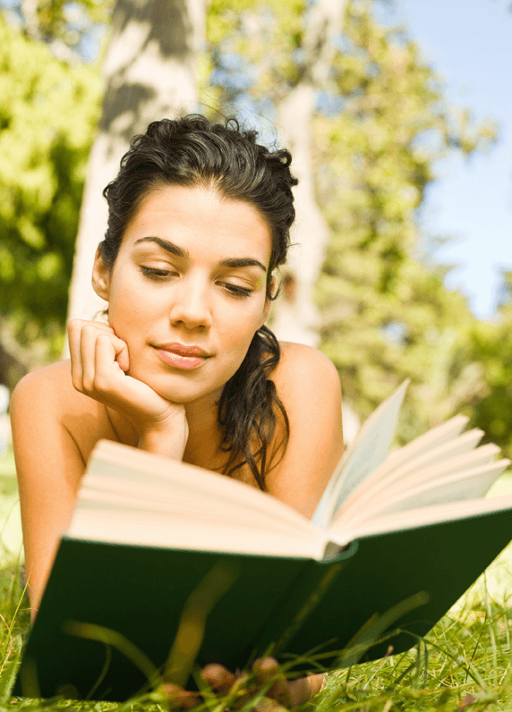 Reading a book
