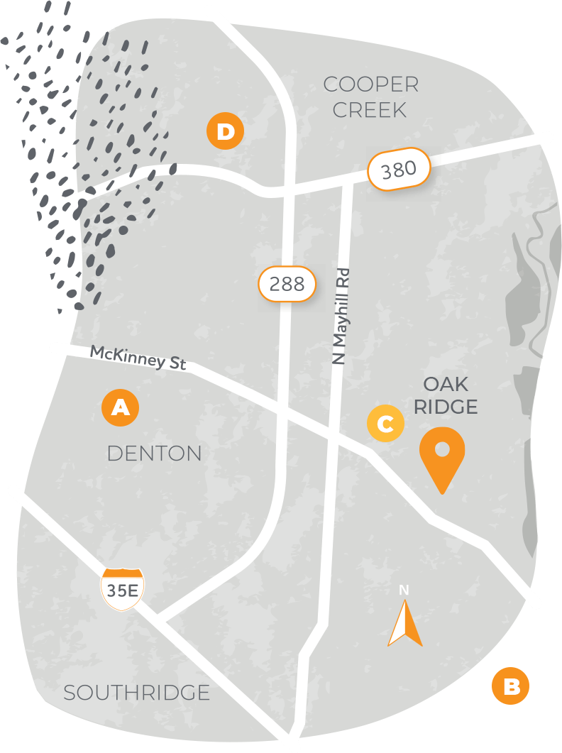 Oak Ridge schools map