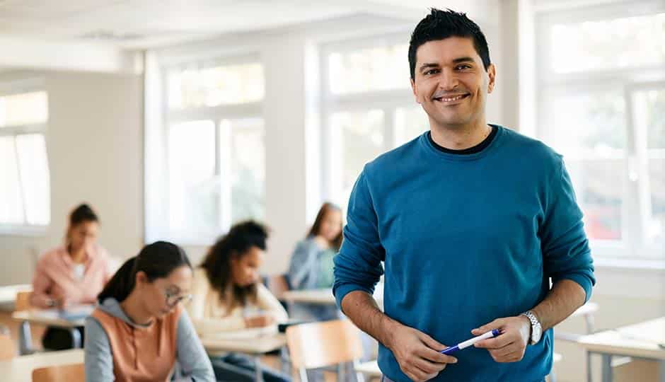 teacher in classroom