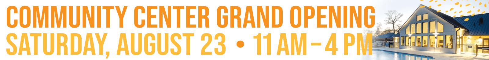 Oak Ridge Community Center Grand Opening - Saturday, Aug. 23, 2025 - 11 AM - 4 PM