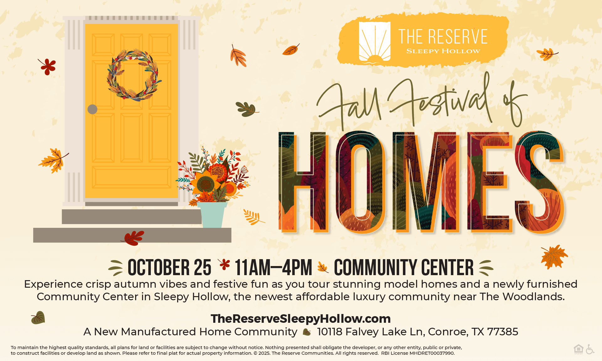 Sleepy Hollow Fall Festival of Homes - October 25, 2025