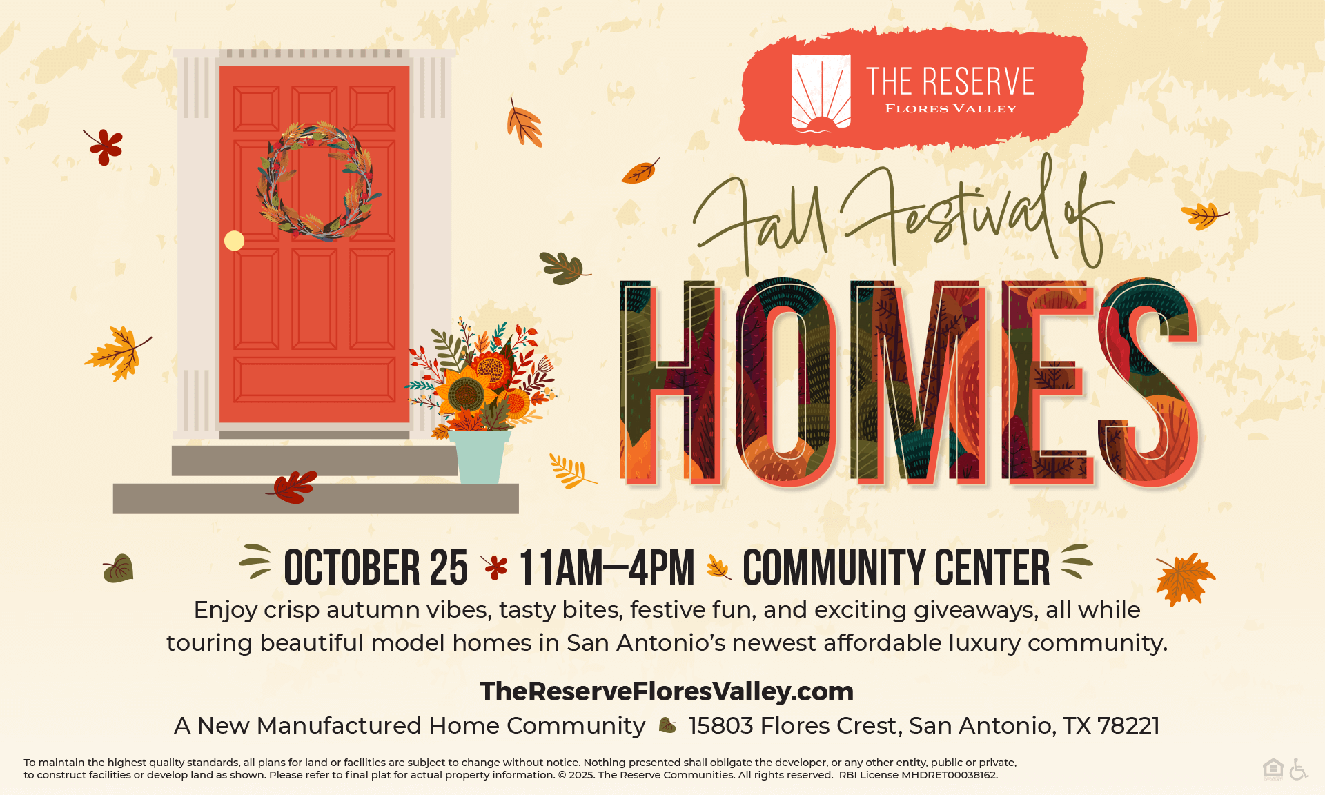 Fall Festival of Homes - October 25, 2025