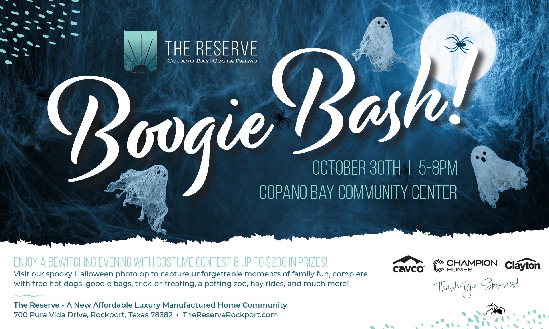 Boogie Bash! October 30, 2025, 5-8 PM, Copano Bay Community Center