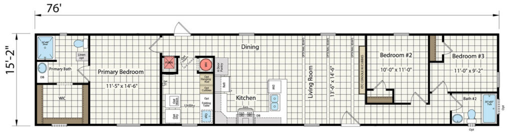 Champion CS1676G Floorplan