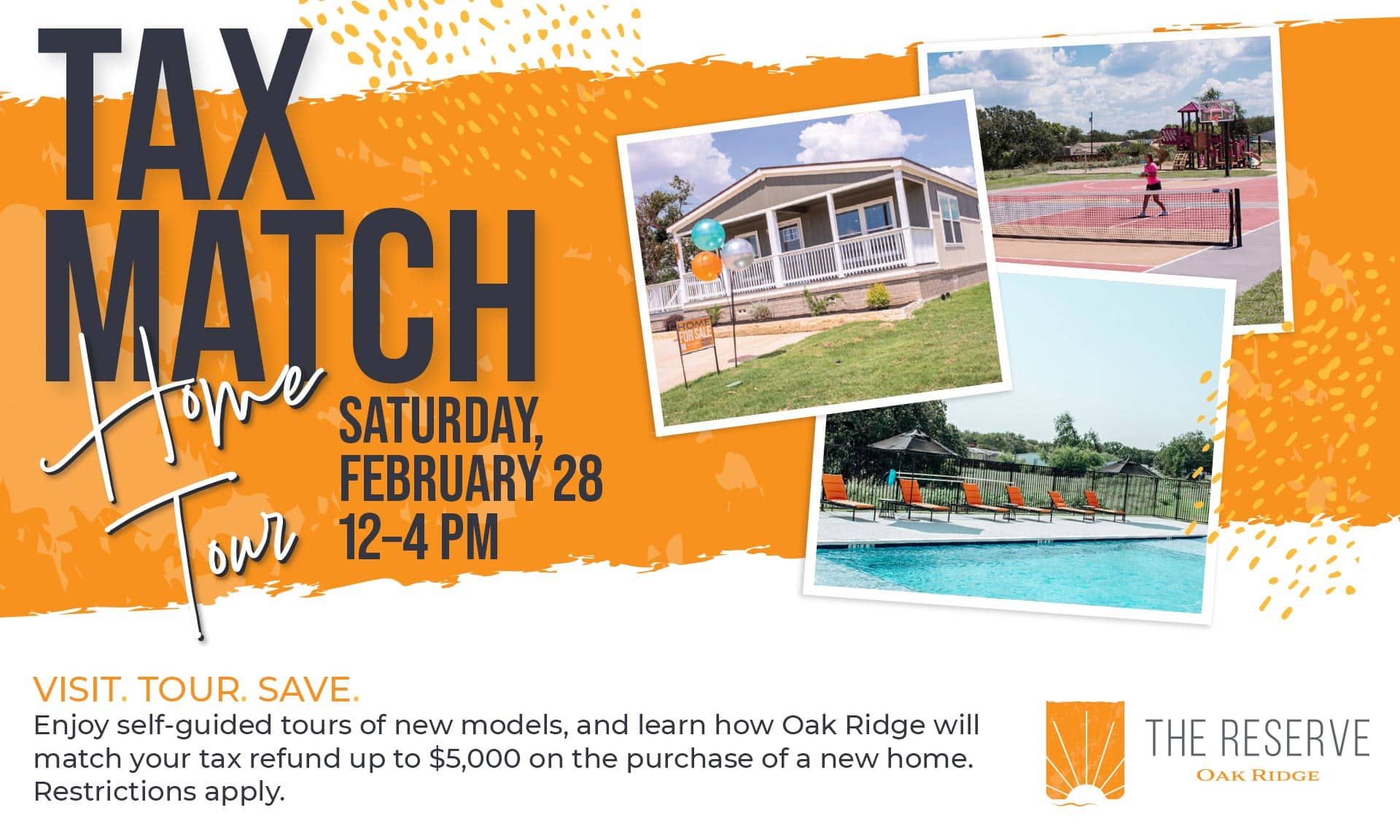 Oak Ridge Tax Match Home Tour - Saturday, Feb. 28